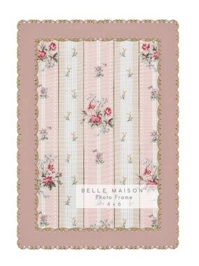 Pink Floral Photo Frame - 4x6
